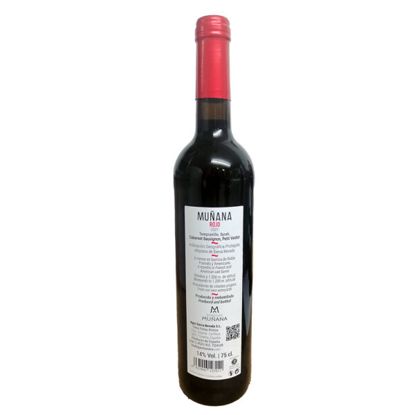 Muñana Red, Sierra Nevada Red Wine 75cl - Image 2