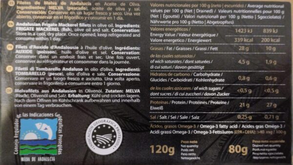 Usisa Filets vom Andalusischen Fregattenthunfisch in Olivenöl, 120 g – Bild 2