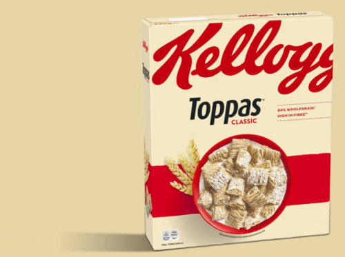 Envase de kellogg's toppas classic