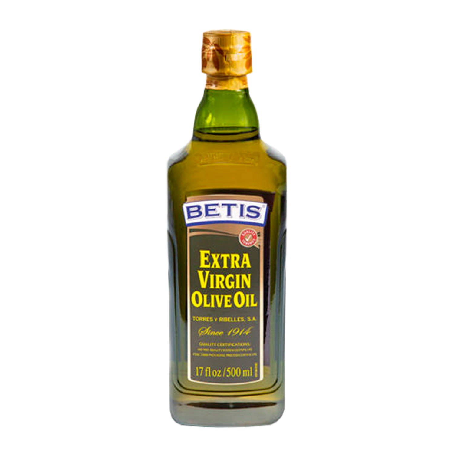 Betis aceite de oliva virgen extra botella vidrio 500 ml
