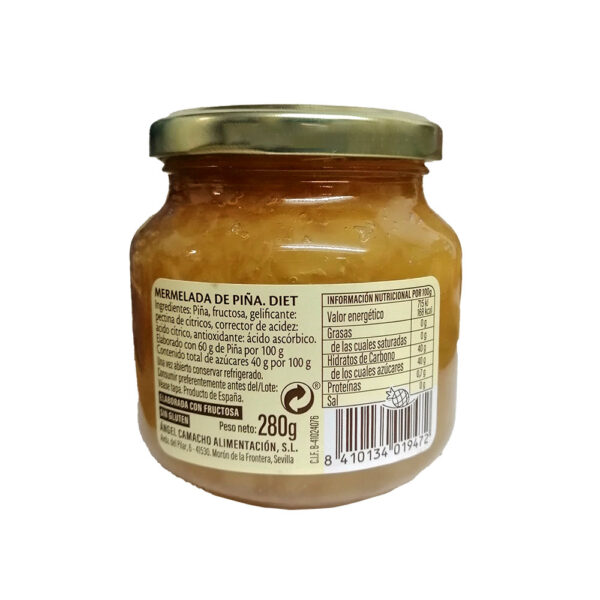 LA VIEJA FÁBRICA pineapple marmalade DIET 280 g - Image 2