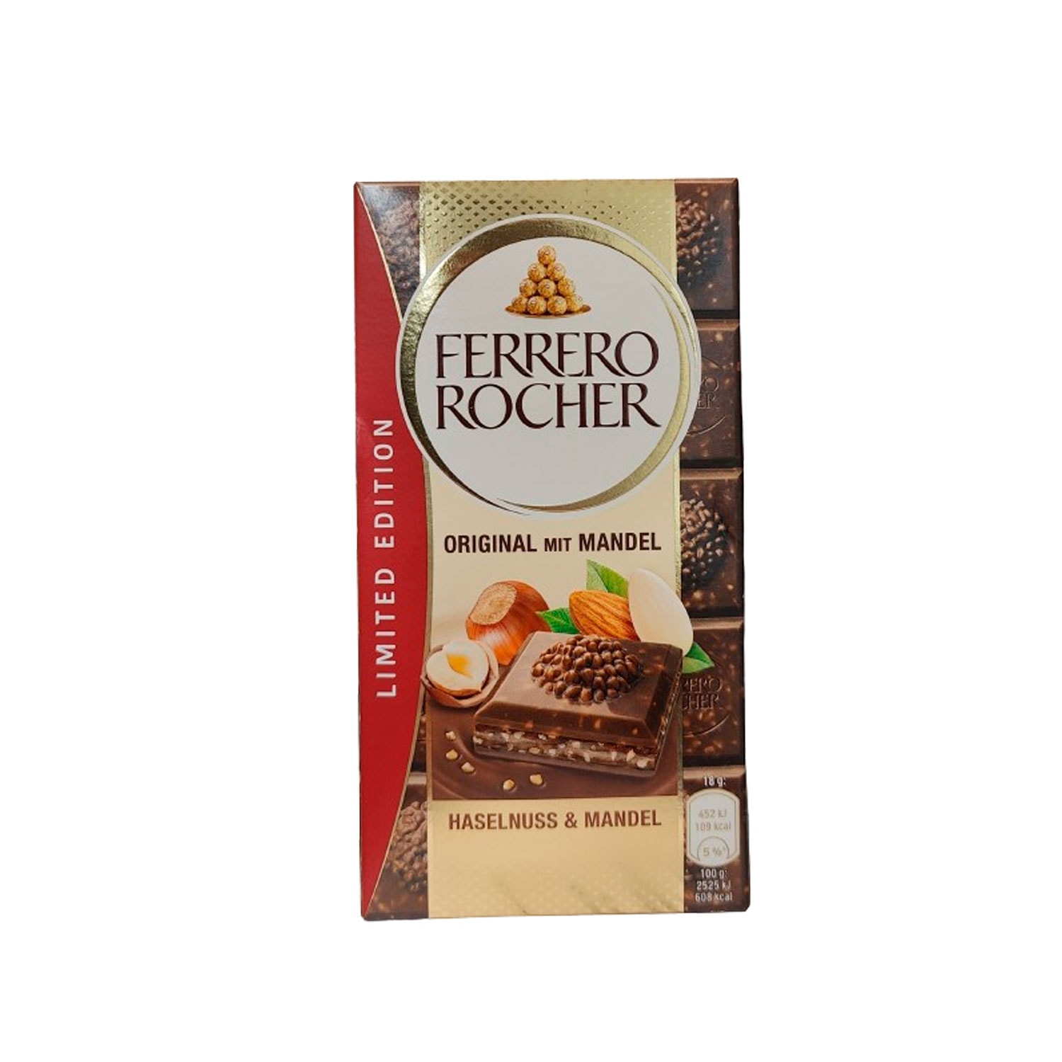 Fererro Rocher tableta de chocolate original con almendra