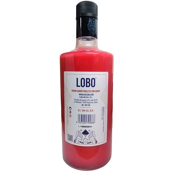 Lobo crema tequila piruleta velvet (ágave) 70 cl - Imagen 2