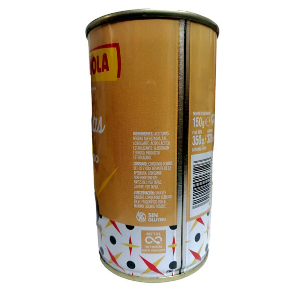 La española black olives pitted 150 g can - Image 2