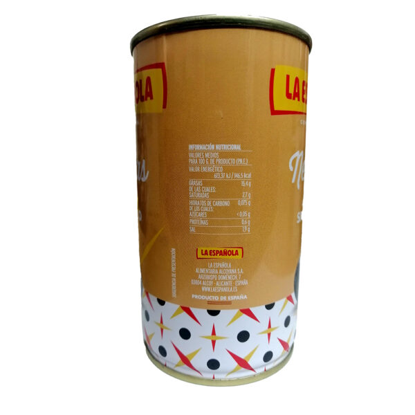 La española black olives pitted 150 g can - Image 3