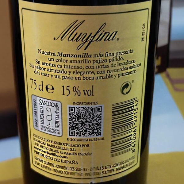 Manzanilla en Rama Ecológica Salicornia 75 Cl Vino Fino de Cádiz – Image 2