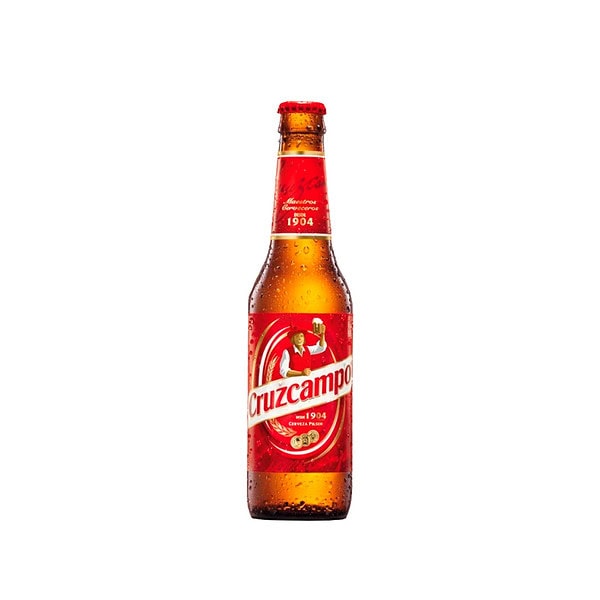 Cruzcampo tercio cerveza Sevilla 33 cl