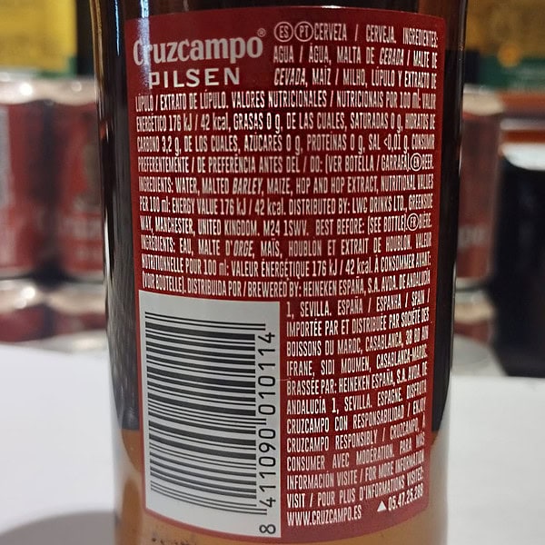 Cruzcampo Tercio Sevilla Bier 33 Cl – Bild 2