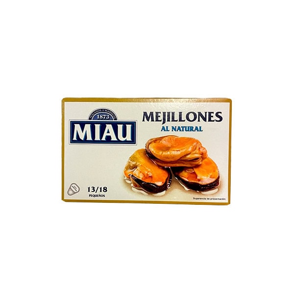 Miau mejillones rías gallegas al natural 13/18