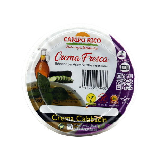 Crema fresca calabacín Campo rico