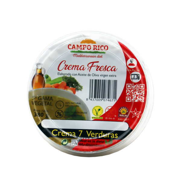 Crema fresca siete verduras Campo rico