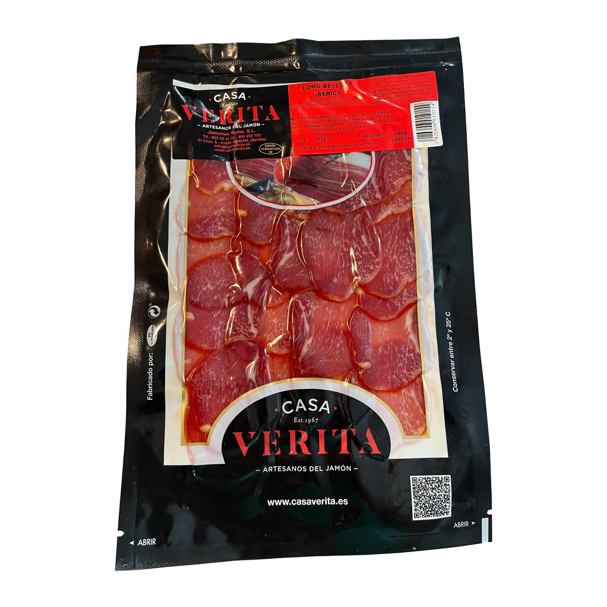 Lomo Bellota ibérico 50% Casa Verita 100g