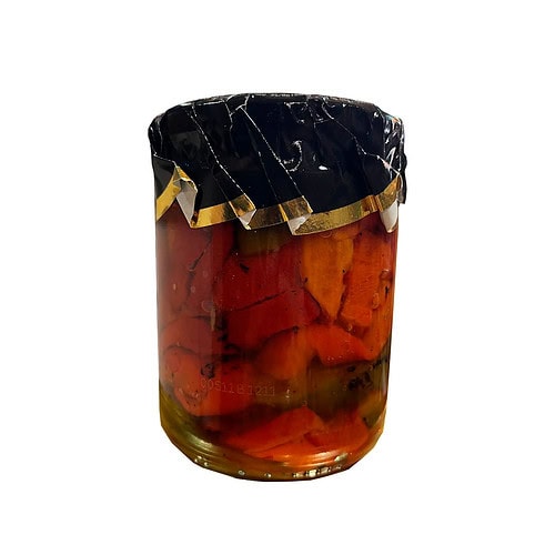 Campo Rico roasted peppers in strips 350g jar