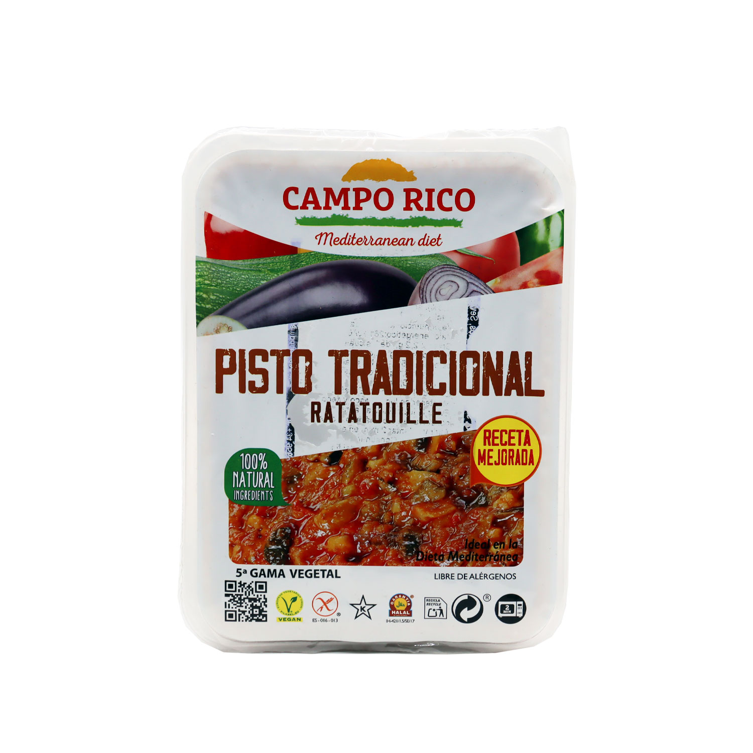 Pisto tradicional Ratatouille Campo Rico