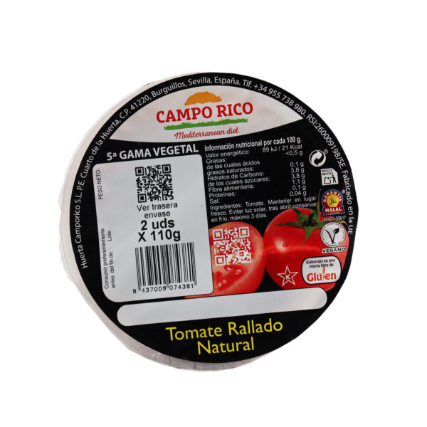 Tomate rallado natural Campo Rico