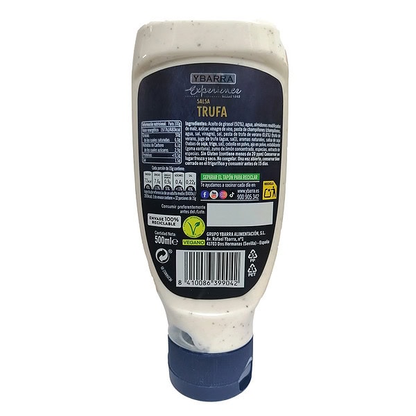 Ybarra Experience Gluten Free Mayonnaise & Truffle, 250 ml - Image 2