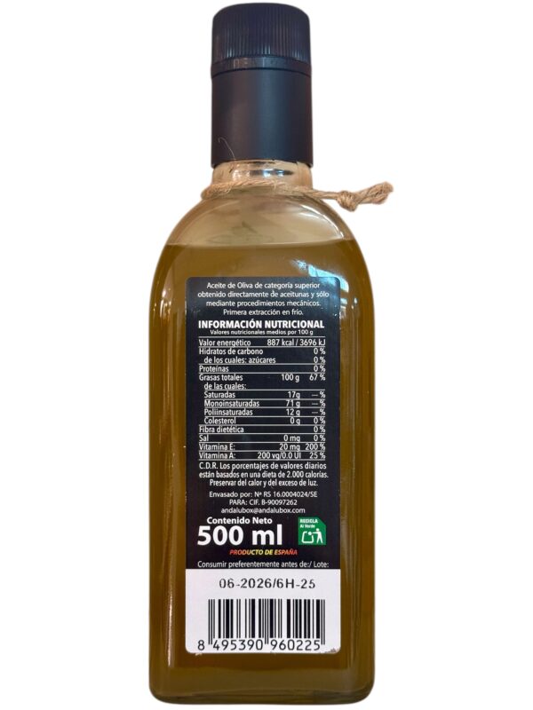 ADRIANO Extra Virgin Olive Oil HOJIBLANCA 500 ml - Image 2