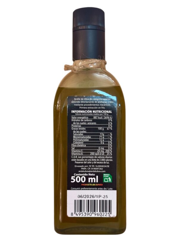 ADRIANO Natives Olivenöl Extra PICUAL 500 ml – Bild 3