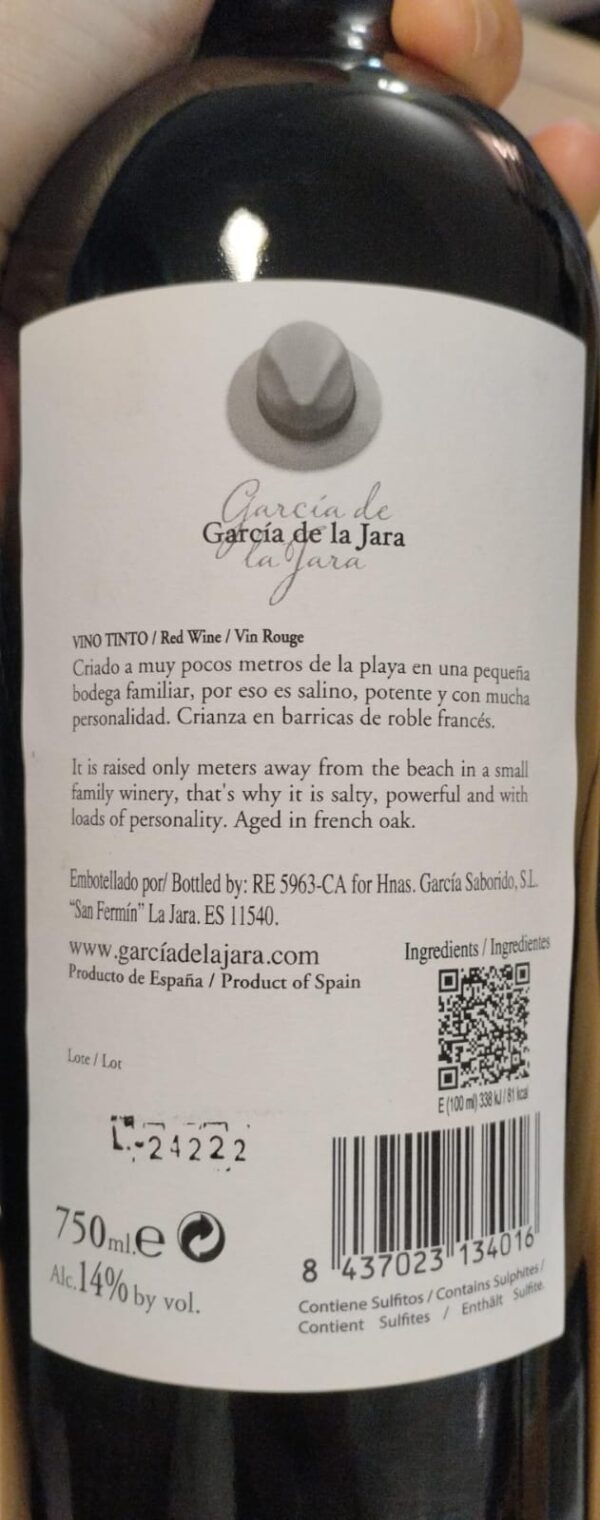 GARCÍA DE LA JARA CÁDIZ RED, 75CL - Image 3