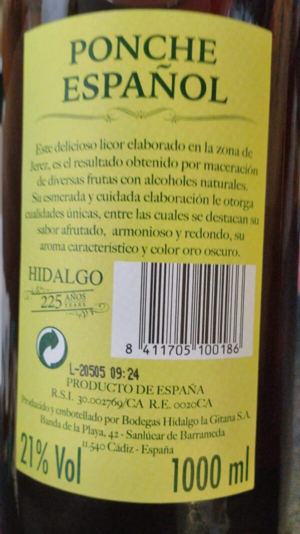 PONCHE ESPAÑOL 155 LICOR SANLÚCAR, 1L - Imagen 2
