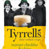 Tyrrells Patatas Fritas sabor a Cheddar maduro y Cebollino (Importación),150g
