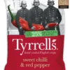 Tyrrells Sweet chili and red bell pepper potatoes, Import. 150g