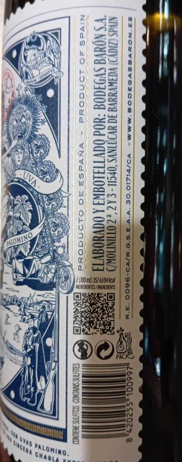 XIXARITO MANZANILLA PASADA EN RAMA D.O. SANLUCAR, 75CL. – Image 3