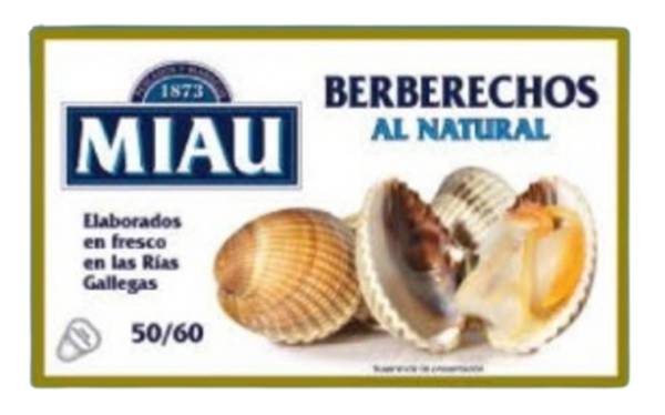 Meow Cockles Small Natural Cockles 50/50, 120g