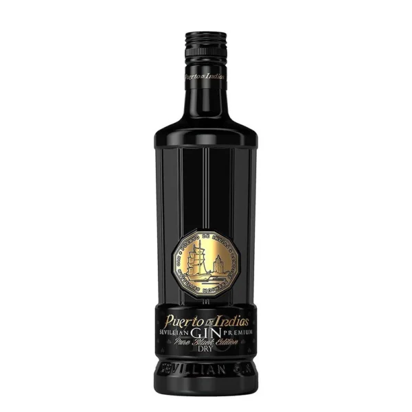 PUERTO DE INDIAS GIN SEVILLA PREMIUM EDITION PURE BLACK, 70CL
