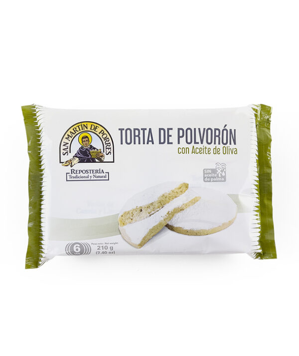 San Martín de Porres Tortas de Polvorón de Écija with Olive Oil 6 pcs, 210g