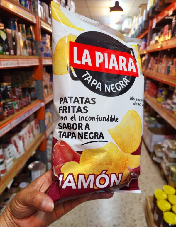 LA PIARA TAPA NEGRA KARTOFFELCHIPS MIT SCHINKENGESCHMACK, 80GR