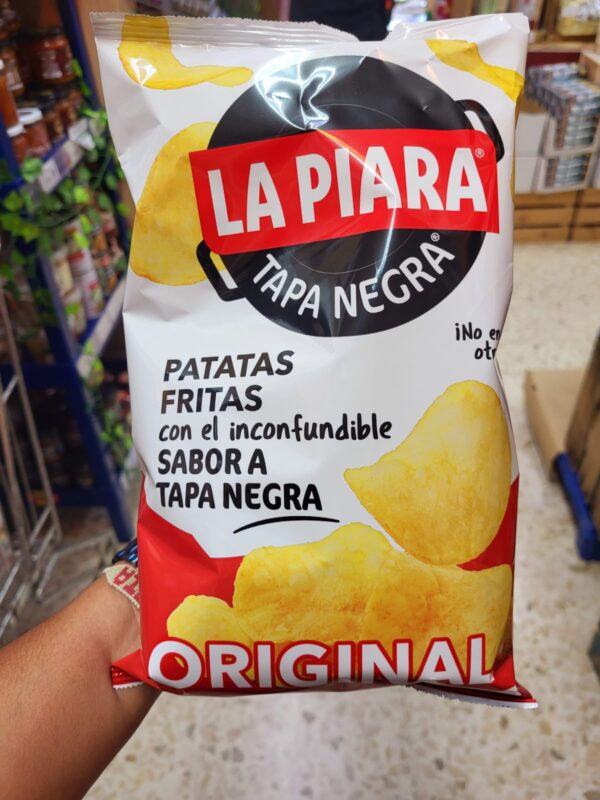 LA PIARA TAPA NEGRA PATATAS FRITAS ORIGINAL, 80GR