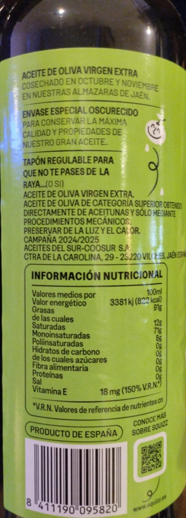 Coosur Squizz Natives Olivenöl Extra Spezial Dressing aus Jaén, 620ml – Bild 4