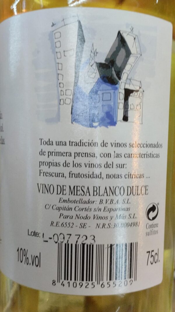Fra de Gatas Süßer Weißwein aus Sevilla 75cl – Bild 2