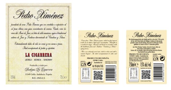 La Cigarrera Pedro Ximenez Sanlúcar de Barrameda 75cl - Imagen 2