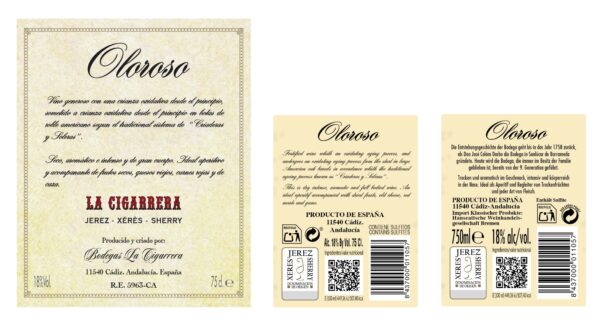 La Cigarrera Oloroso D.O Sanlúcar de Barrameda 75cl - Imagen 2