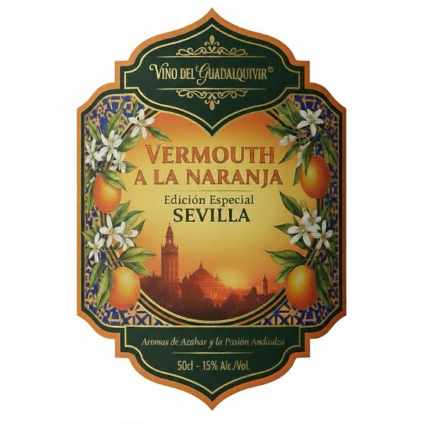 Vino del Guadalquivir Vermouth Aromatizado Edición Limitada Sevilla 50cl - Imagen 2
