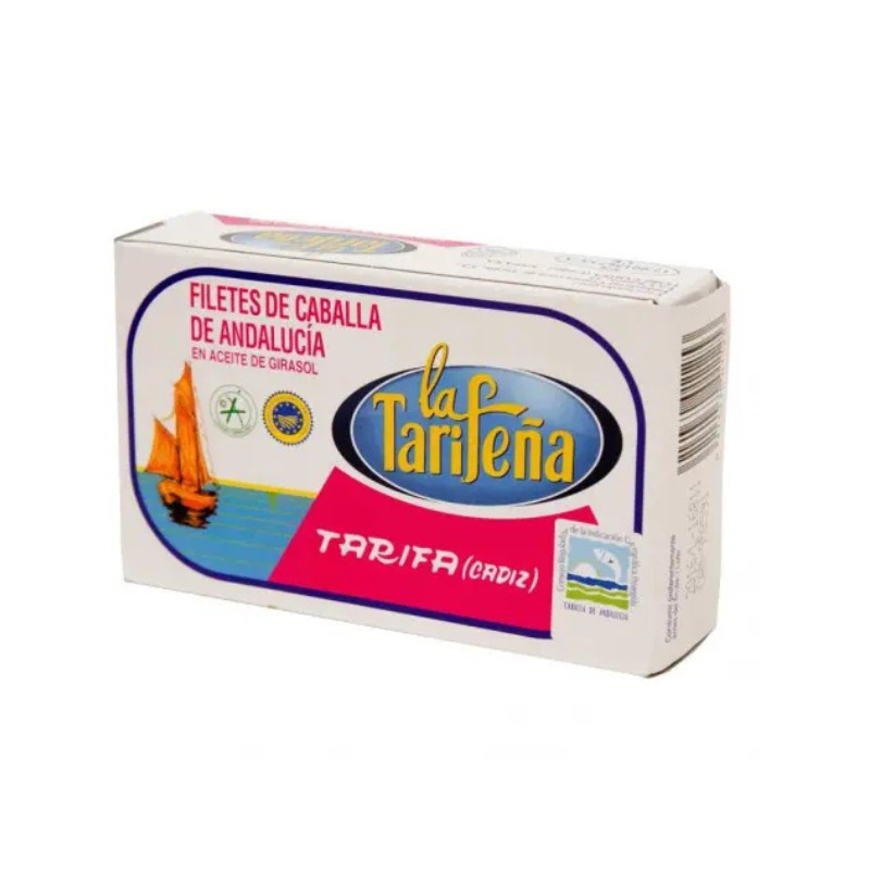 La Tarifeña Filetes de Caballa en aceite de girasol 120g