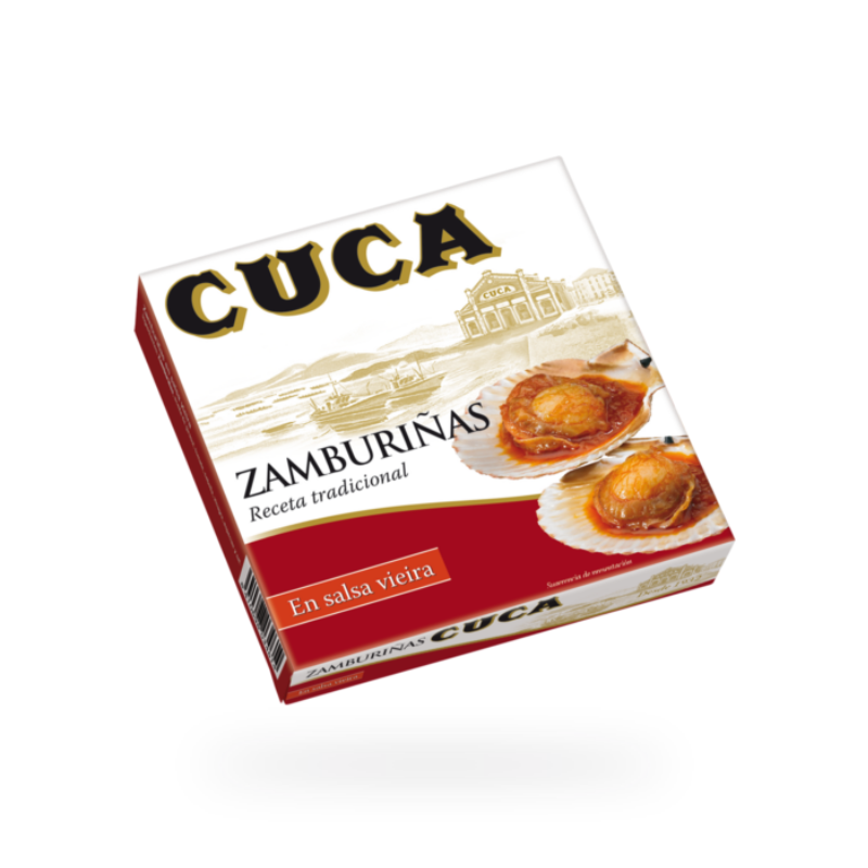 Cuca Zamburiñas en Salsa Vieira