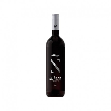 MUÑANA TRES CEPAS VINO TINTO GRANADA 75CL, vino ecológico de altura elaborado en Sierra Nevada con Tempranillo, Cabernet y Syrah.