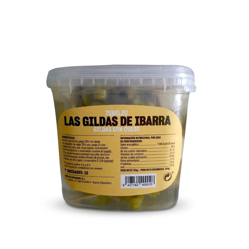 Ibarra gildas con queso en Sevilla