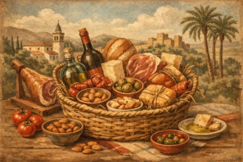 Cestas gourmet andaluzas para regalar bien