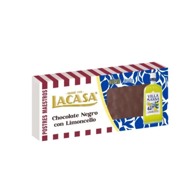 lacasa turron chocolate negro con limoncello